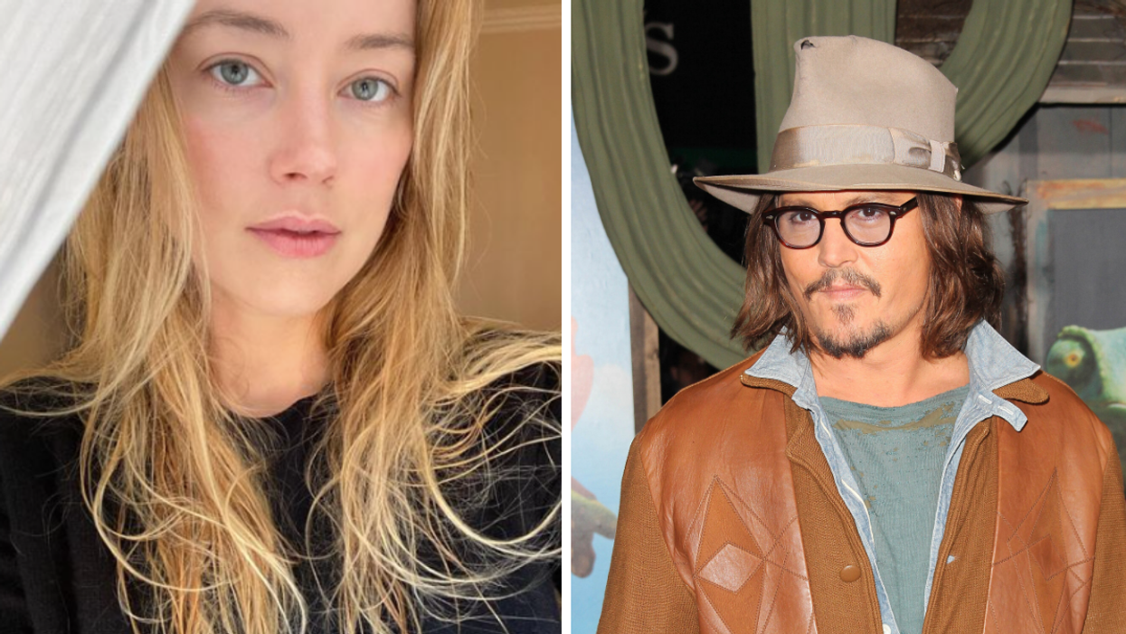 Amber Heard. Right: Johnny Depp.
