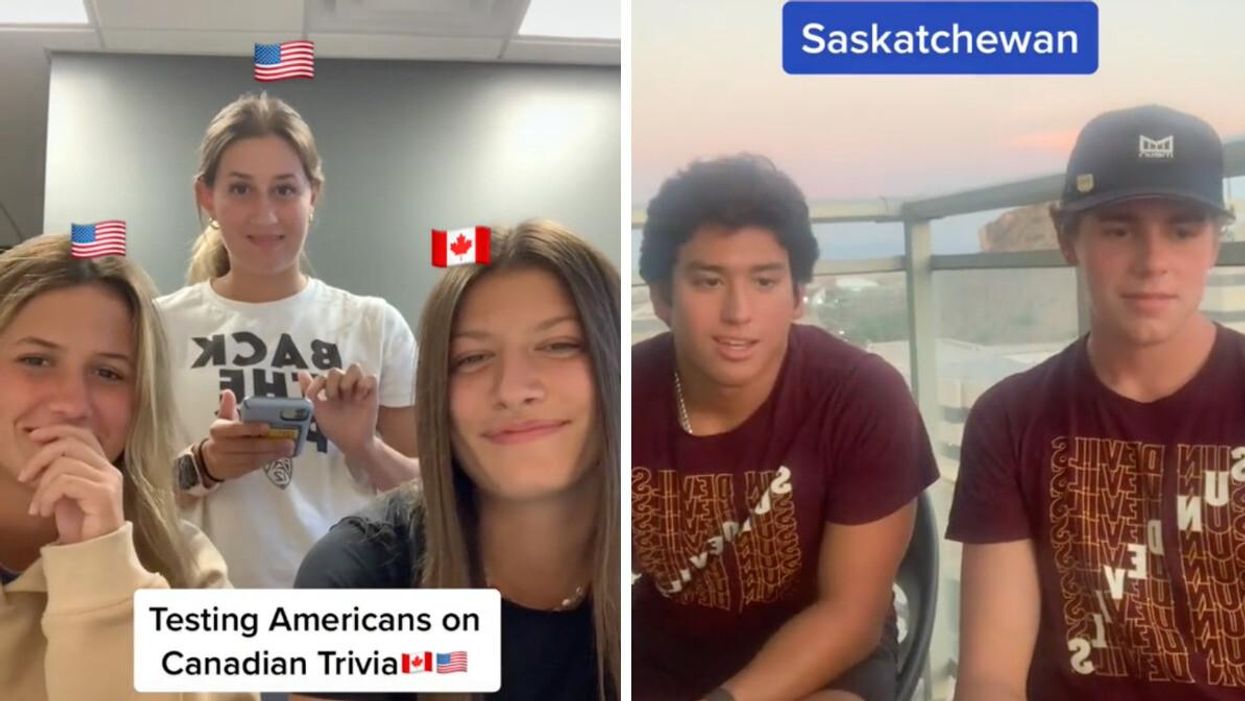 Americans answering questions about Canada.