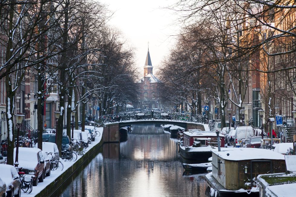 Amsterdam en hiver.