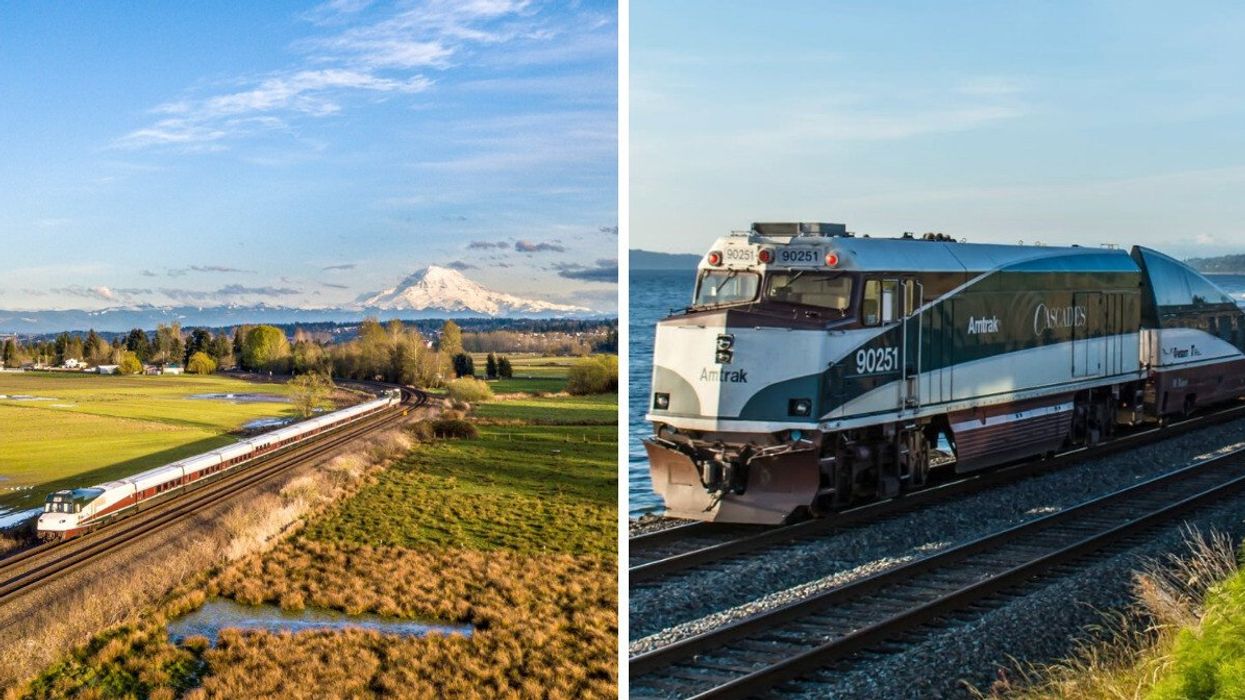 Amtrak Cascades train.