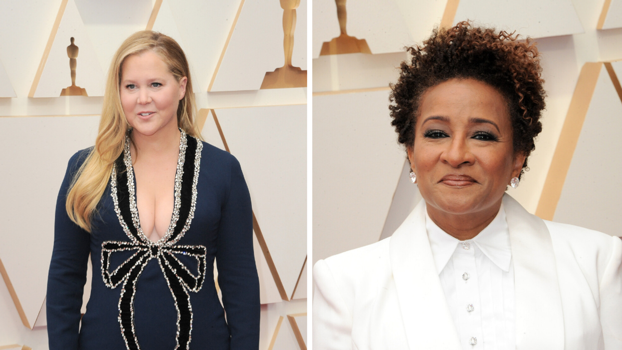 Amy Schumer at the Oscars. Right: Wanda Sykes at the Oscars.