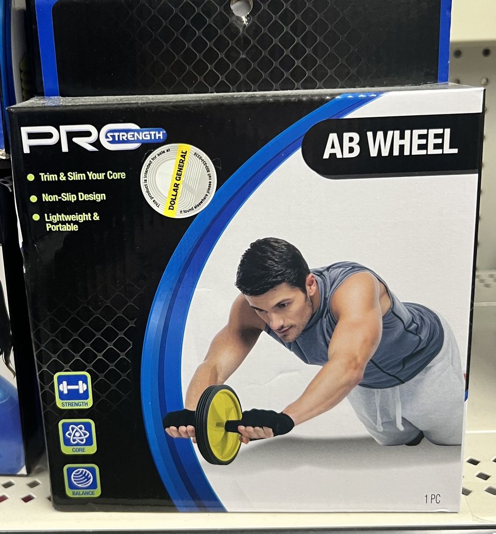 An "ab roller" from Dollar General.