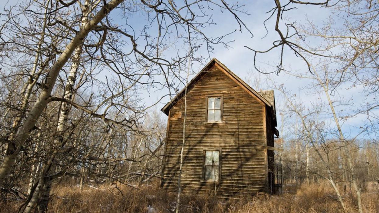 An abandoned house.