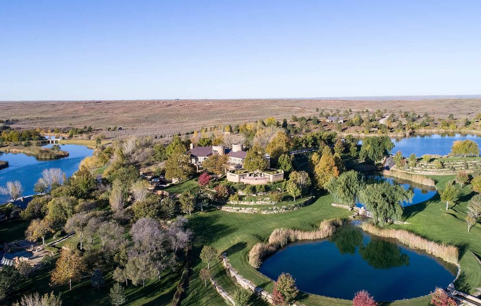 An aerial of the ranch.