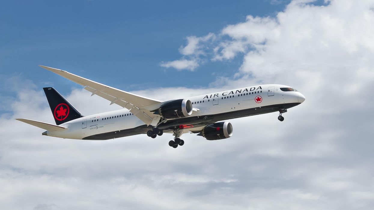 An Air Canada plane.