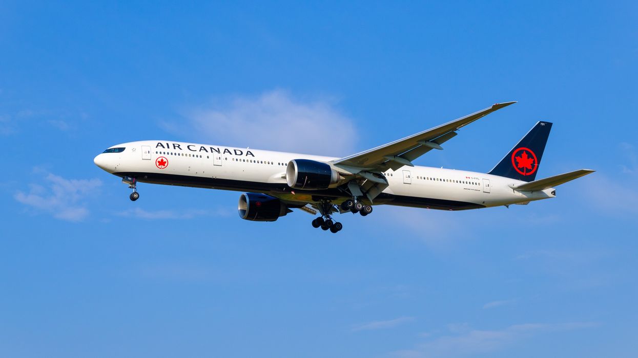 An Air Canada plane.