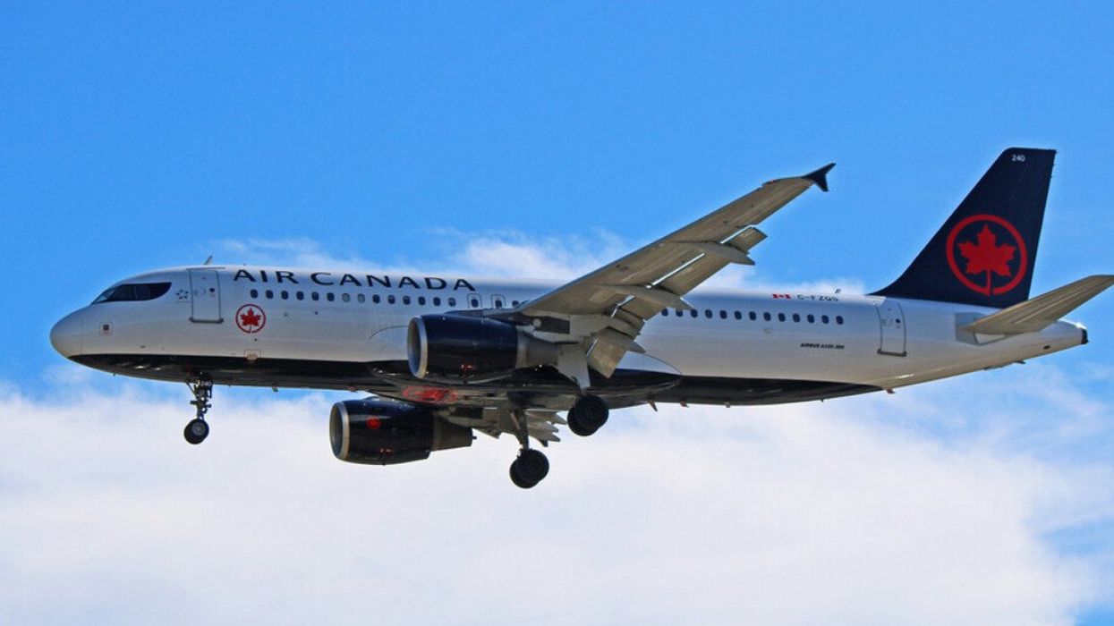 An Air Canada plane.