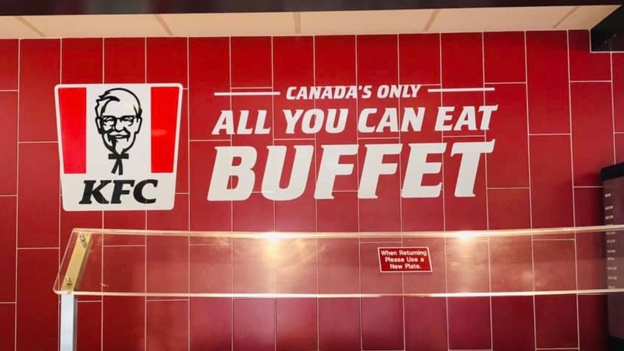 An All You Can Eat KFC Buffet Exists In Canada In A Super Random Spot