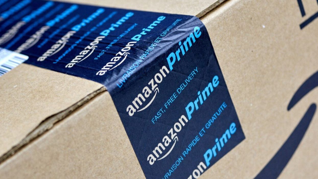 An Amazon box.