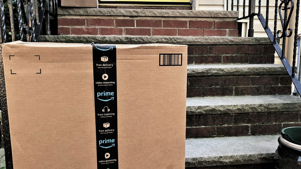 An Amazon package.