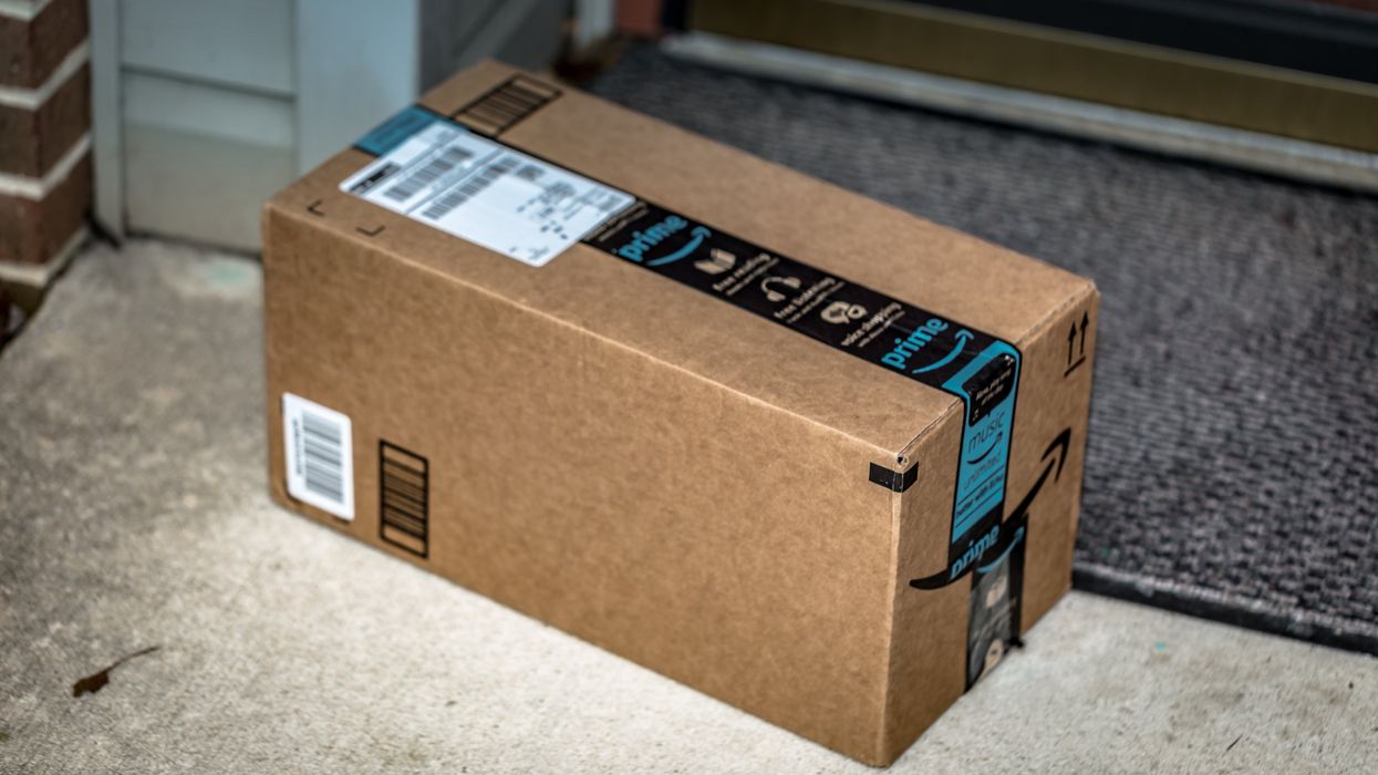 An Amazon Prime box.