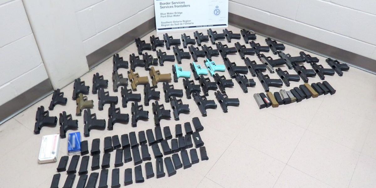 An American Woman Tried To Enter Canada With 56 Guns In The Trunk Of Her Car Narcity an-american-woman-tried-to-enter-canada-with-56-guns-in-the-trunk-of-her-car-narcity