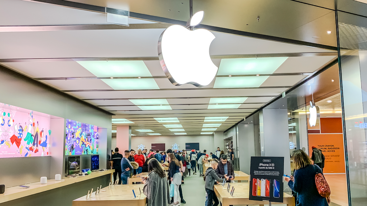 An Apple store.