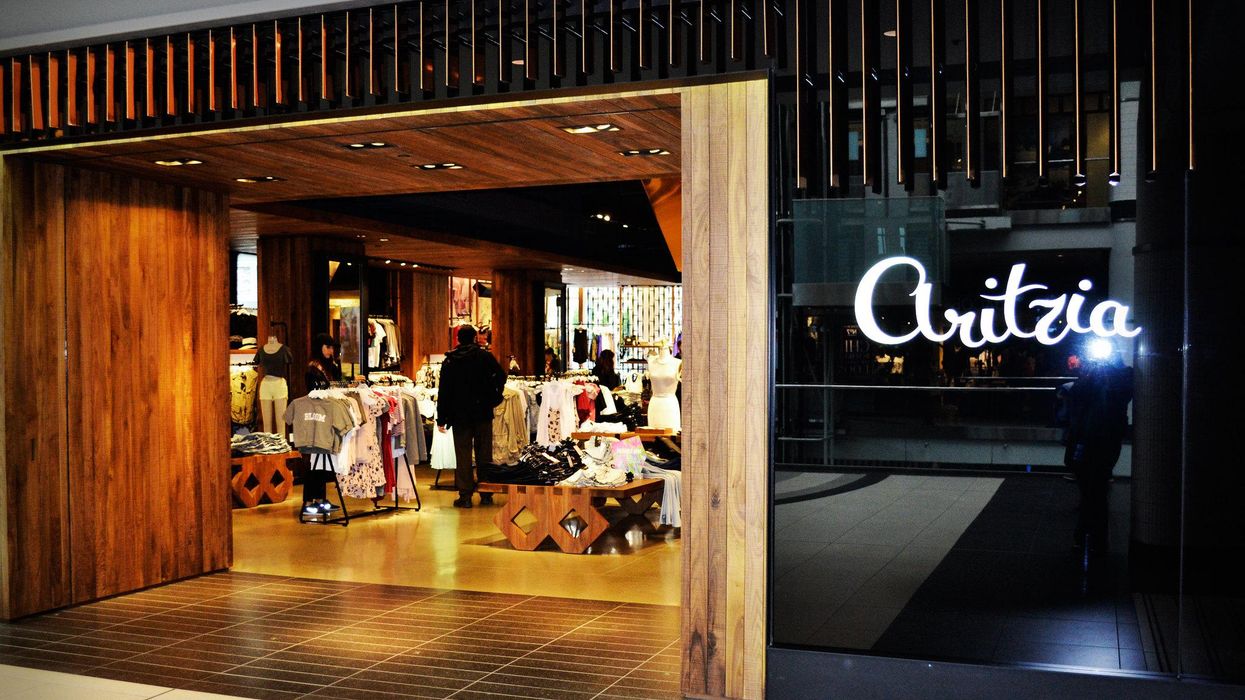 An Aritzia storefront.