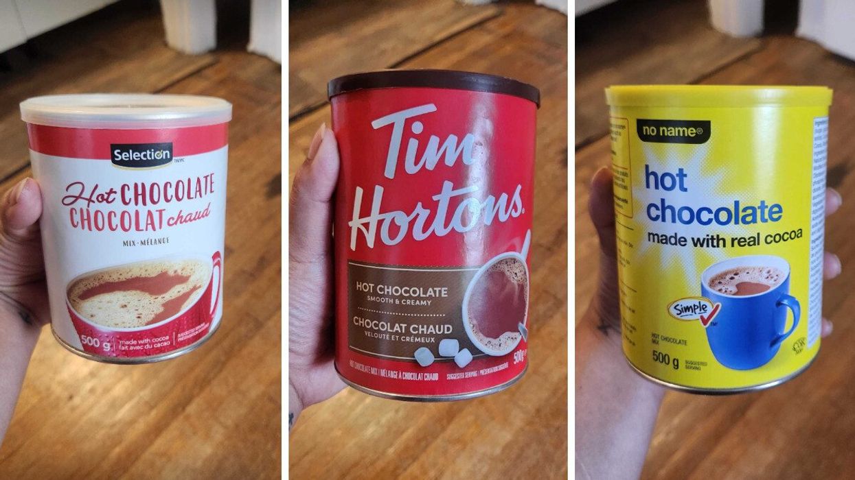 An assortment of hot chocolates from Canada's grocery stores.