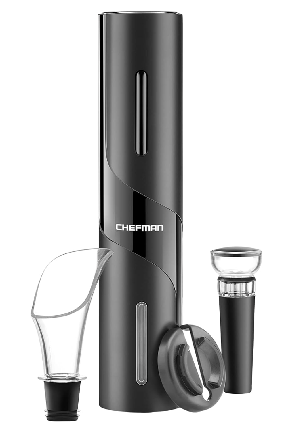 An electric wine opener.