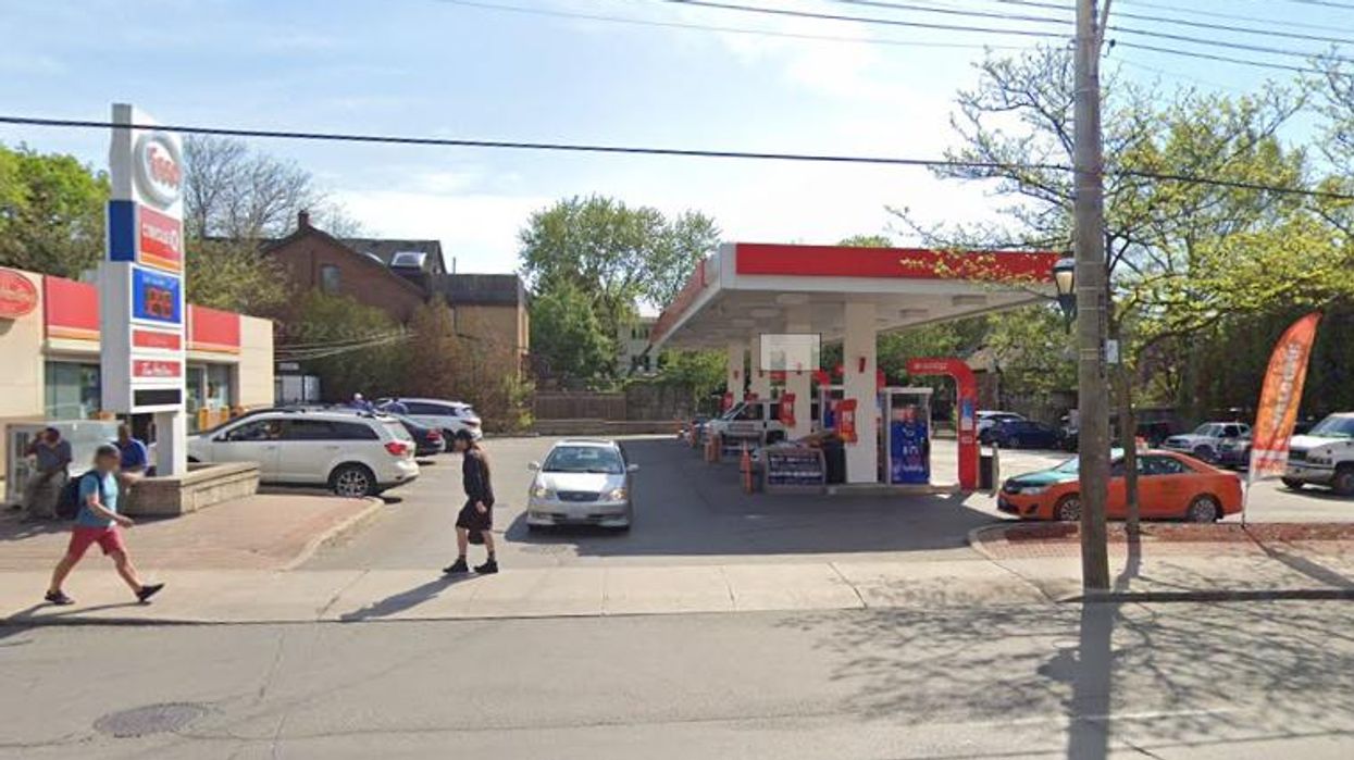 An Esso gas station