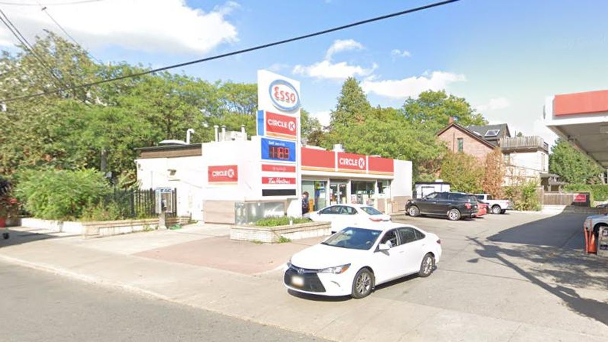 An Esso gas station