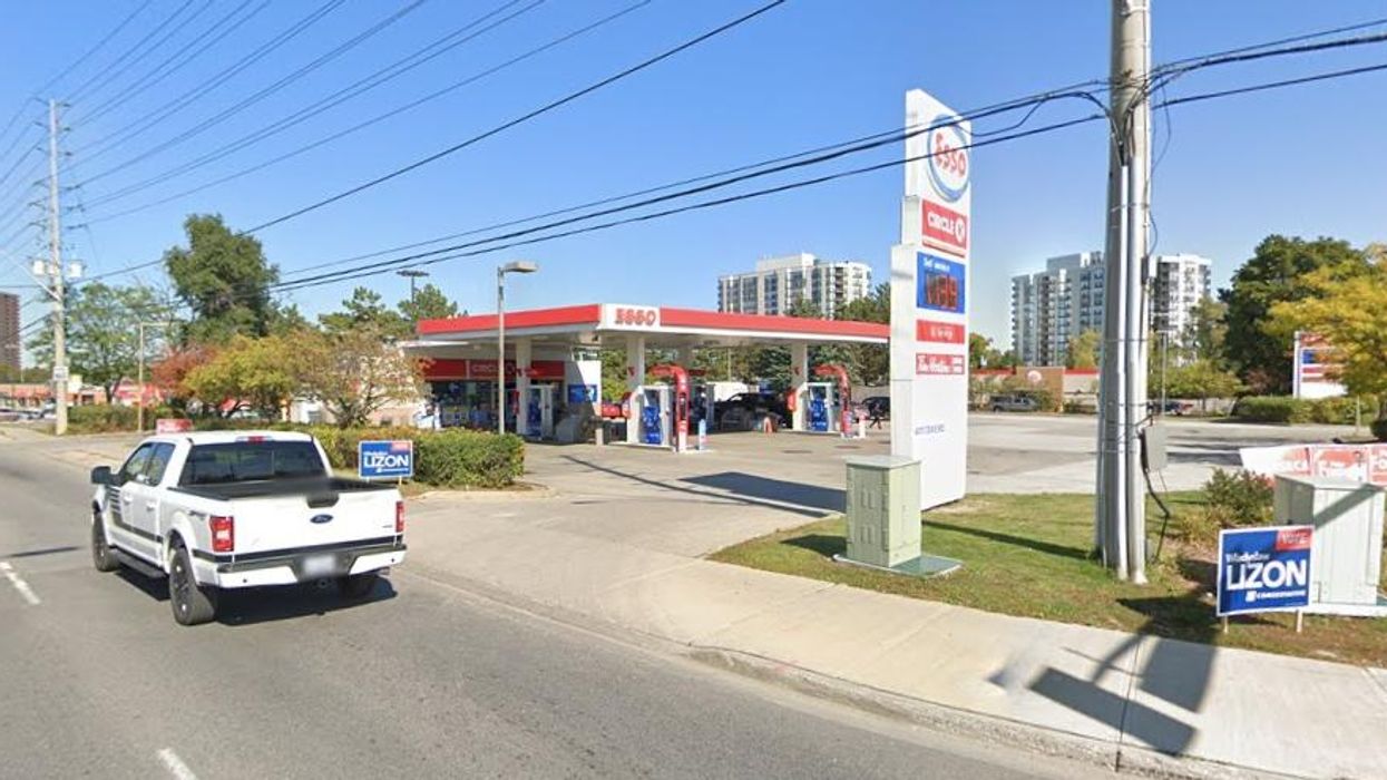 An Esso gas station