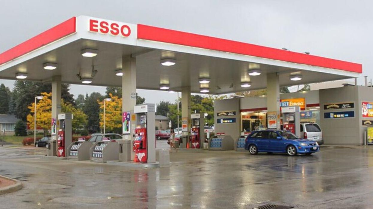 An Esso gas station