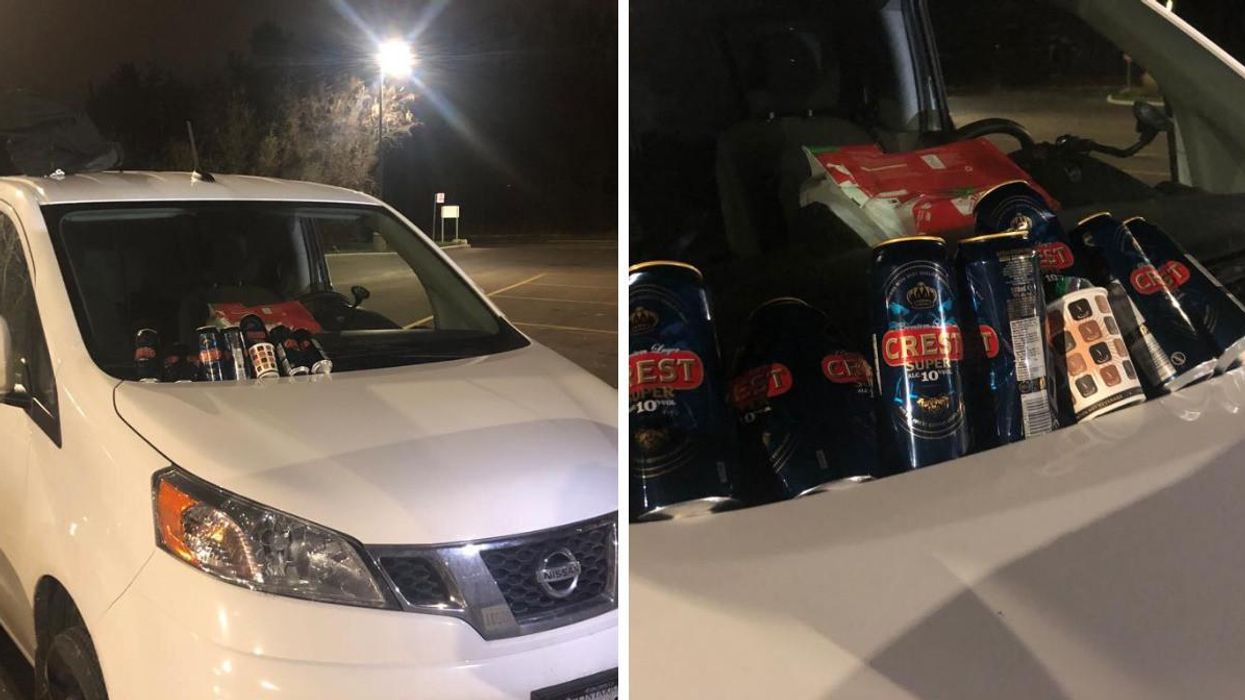 An 'Impaired' Ontario Driver Was Caught On The Highway In A Car Littered With Beer Cans