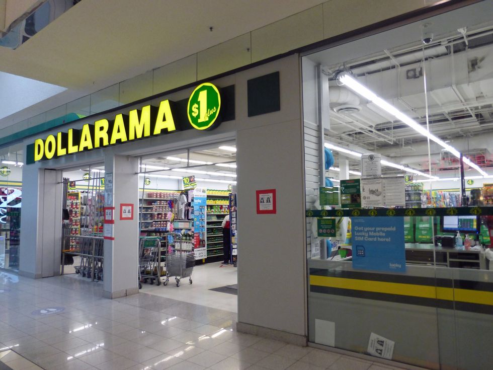 An indoor Dollarama