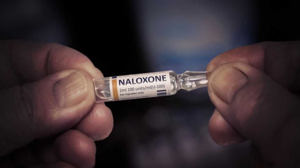 An injection of Naloxone.