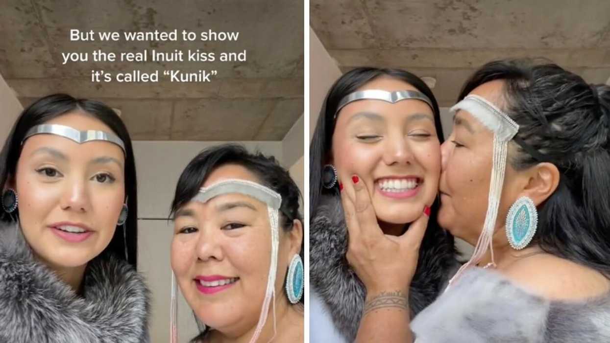 An Inuk TikTok Star & Her Mom Went Viral For Showing What A Traditional Kiss Looks Like
