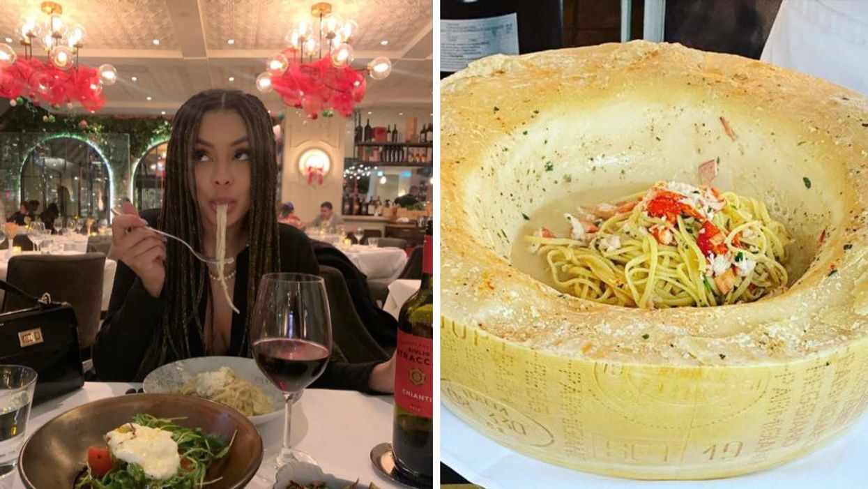 An Italian Restaurant In Vancouver Serves Pasta In A Giant Parmesan Wheel & It's Cheesy Bliss