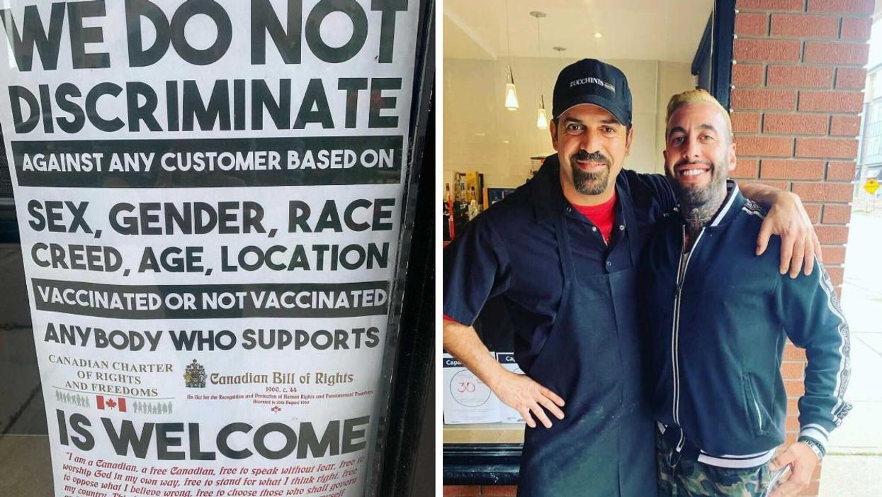An Oakville Resto Posted A Notice Saying It Welcomes Diners Who Aren't Vaccinated