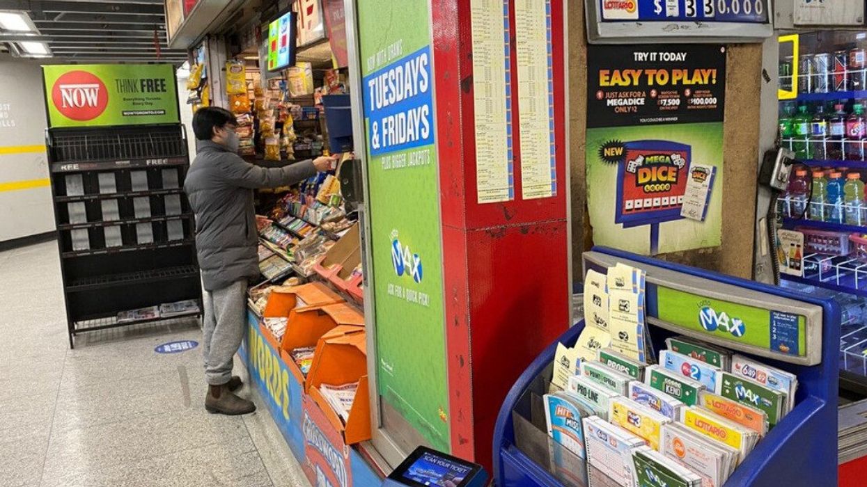 An OLG booth in a Toronto subway station