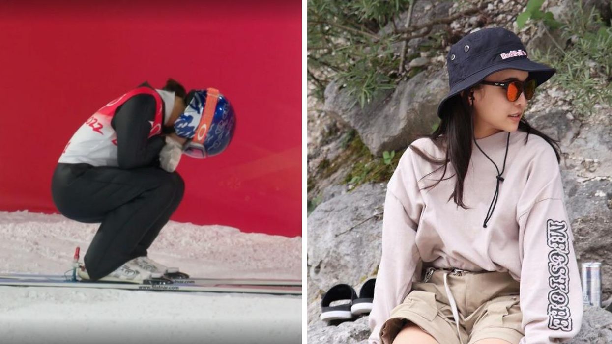An Olympic Ski Jumper Just Apologized To Her Entire Country Because Her Suit Was Too Baggy