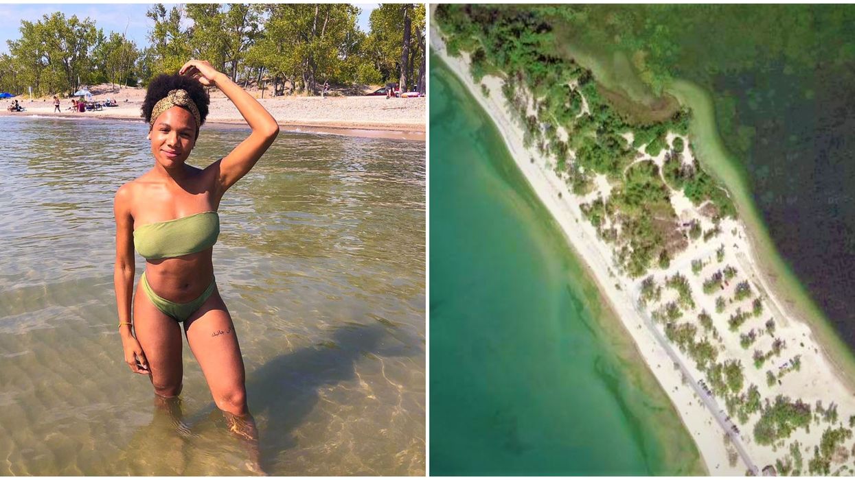 An Ontario Beach Is A 2-In-1 Delight With Crystal Clear Waters On Both Sides