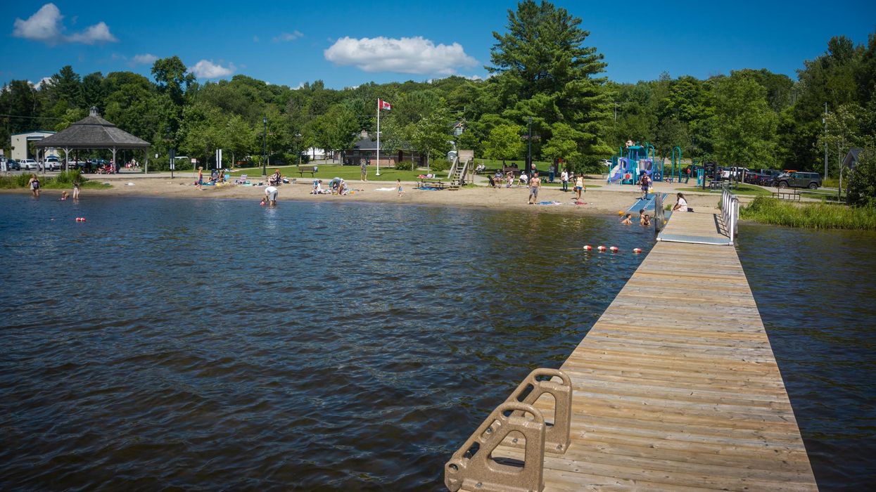 An Ontario beach on a sunny day.