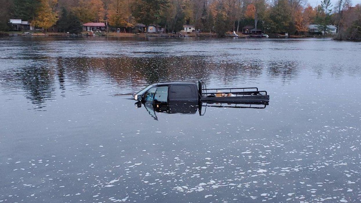 An Ontario Driver Drove A Truck Straight Into A River Yesterday & Is Now Facing Charges