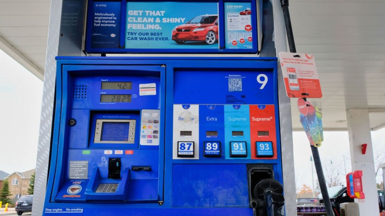 An Ontario gas pump