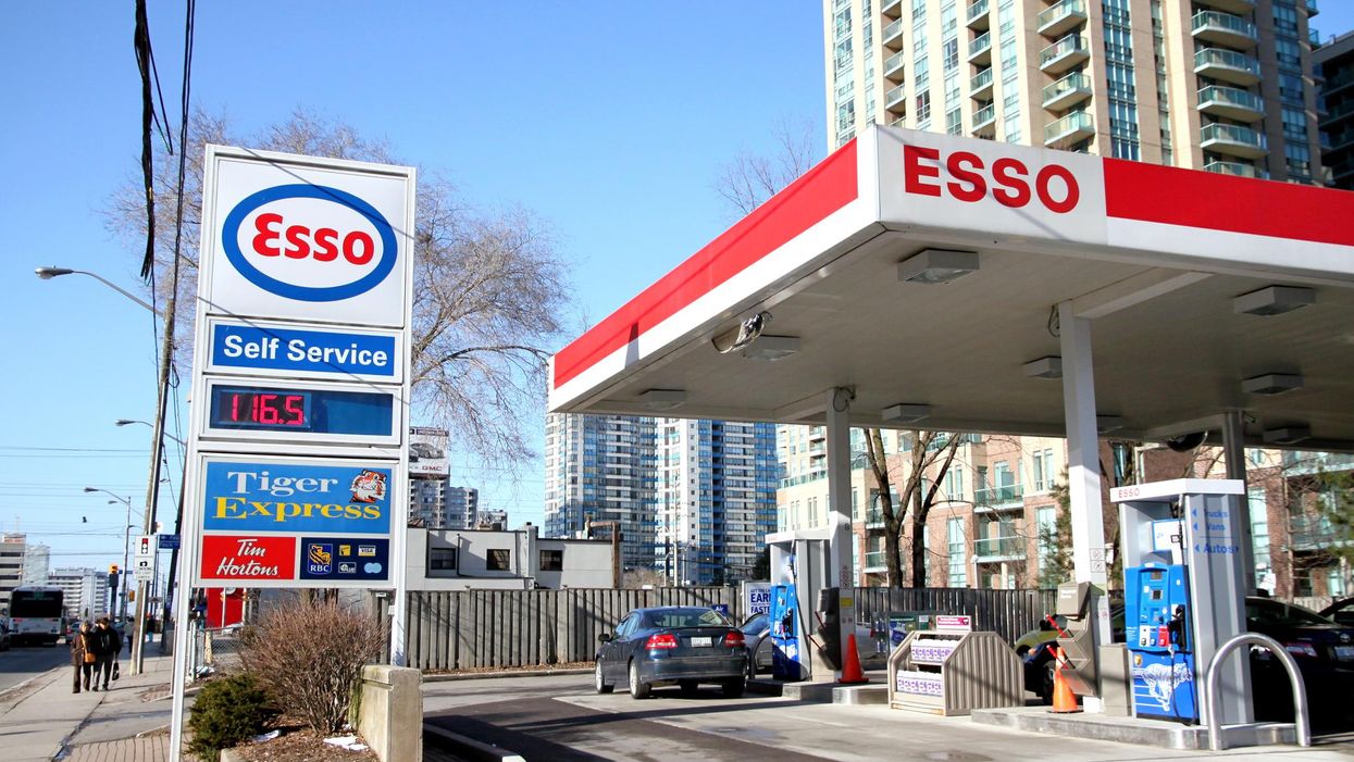 An Ontario gas station in Toronto.