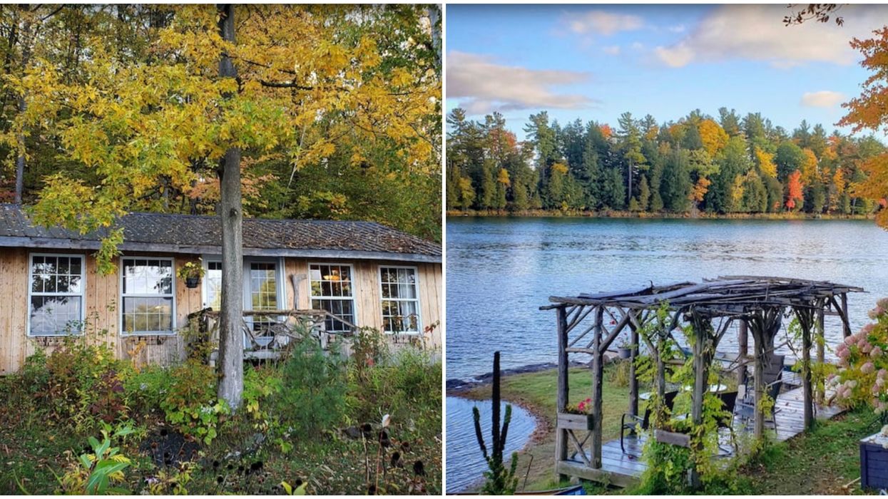 An Ontario Lakeside Airbnb Has The Dreamiest Hangout Space On The Silent Water