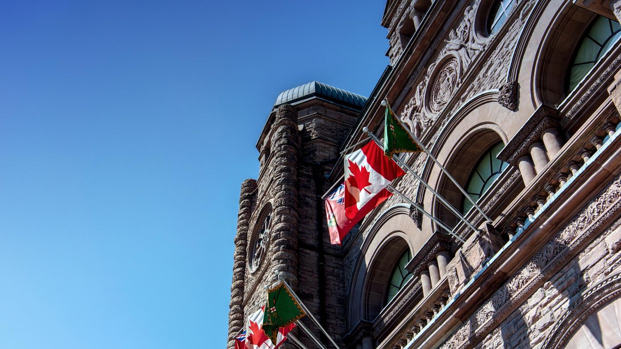 An Ontario legislature building.