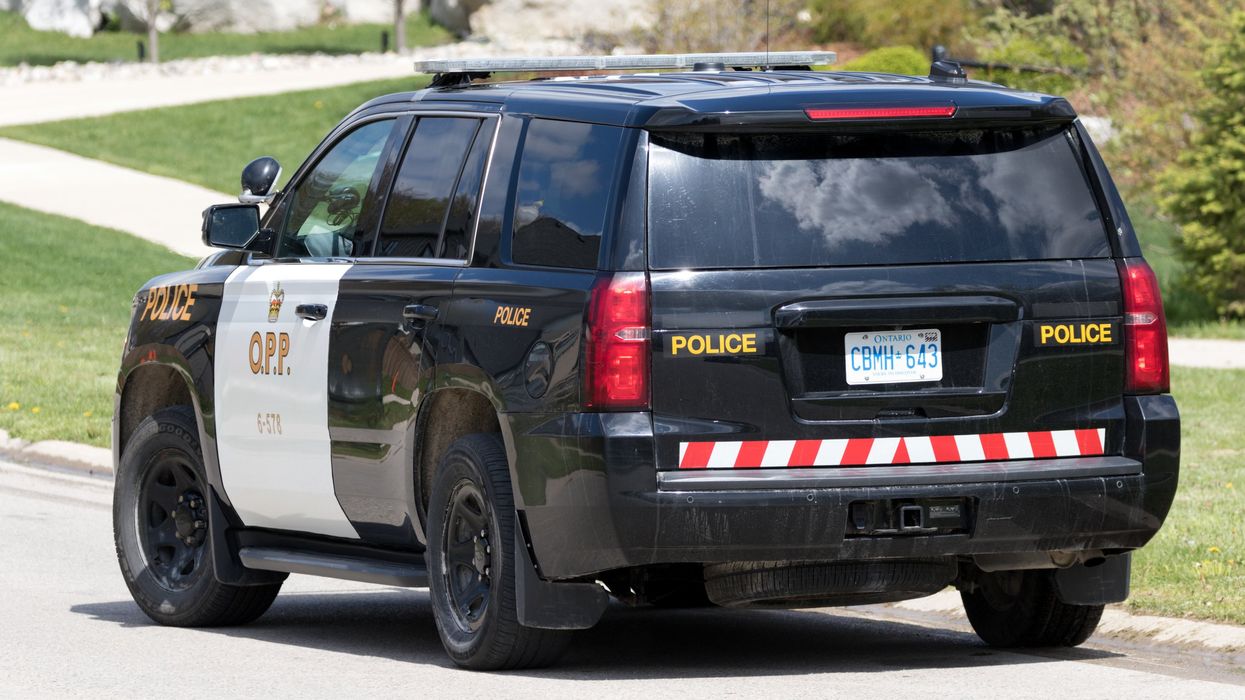 An Ontario Provincial Police cruiser.