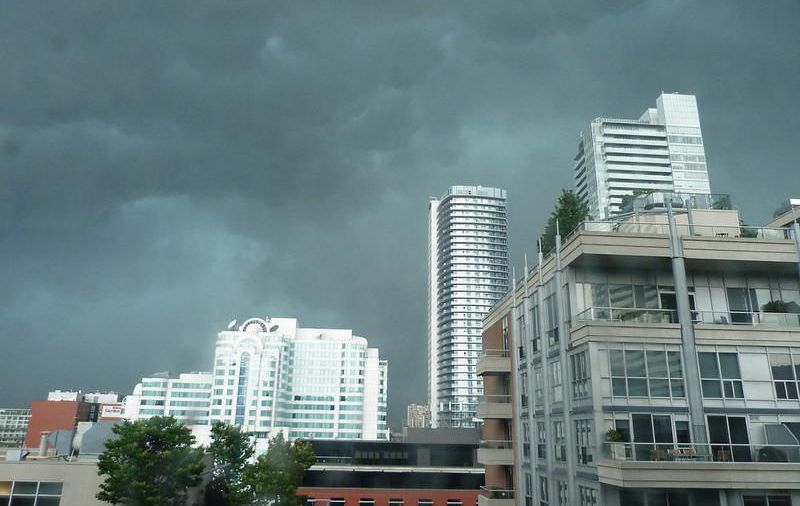 An Ontario storm looming.