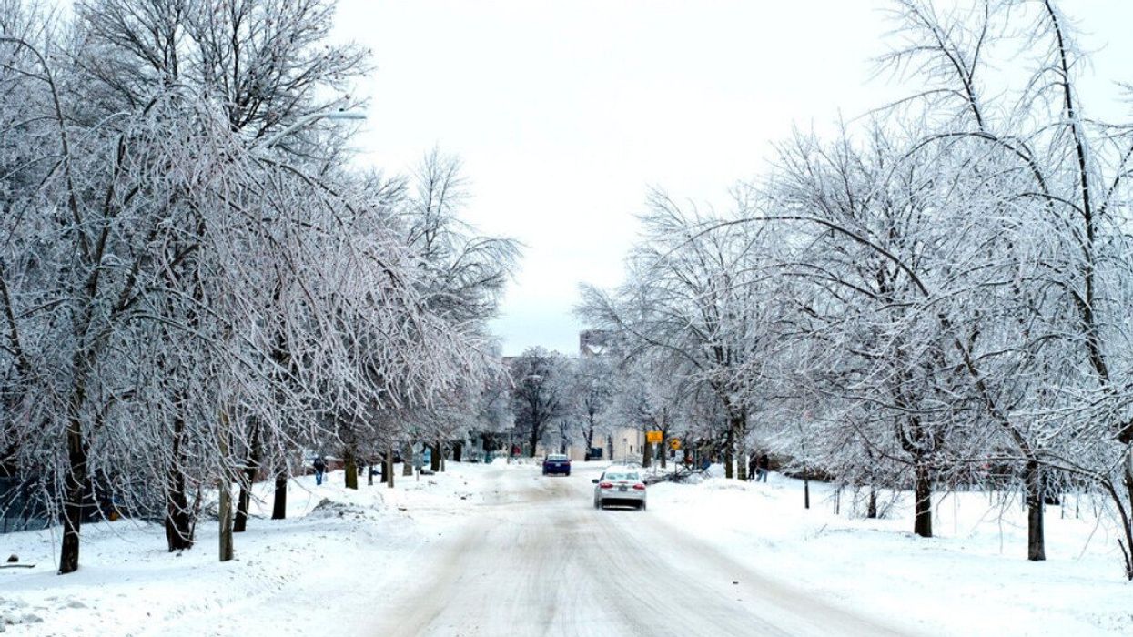 An Ontario street after a snowstorm