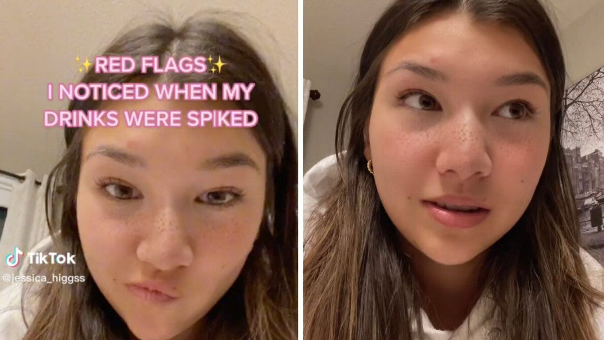 An Ontario TikToker talking about how her drinks were spiked at a bar.