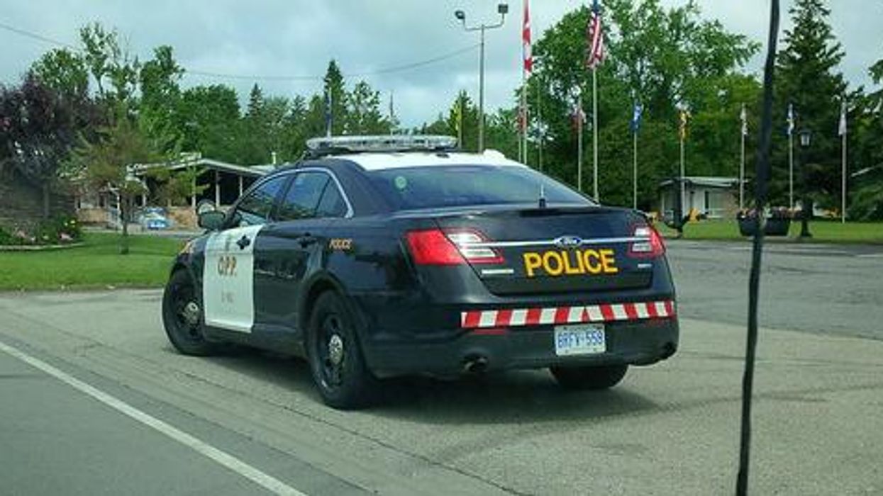An OPP police cruiser.