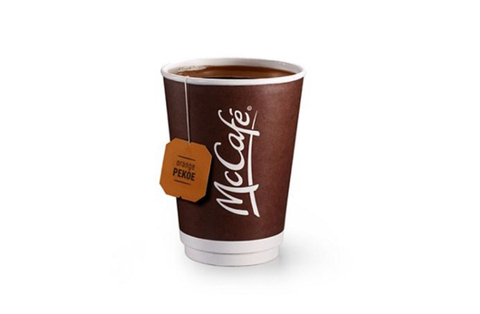 An Orange Pekoe tea from McD's