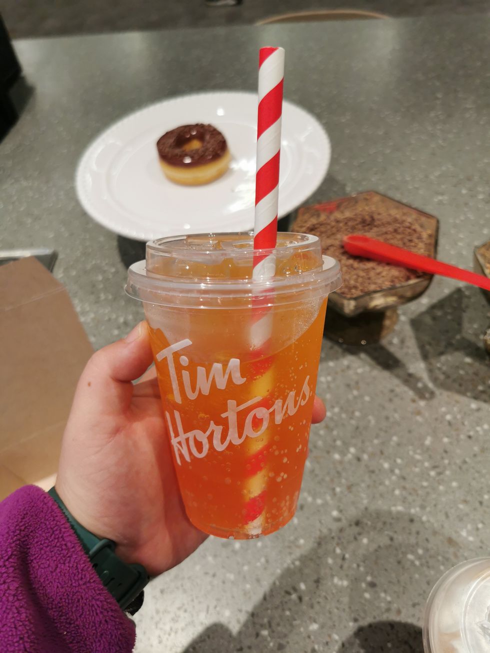 An Orange Tangerine Lemonade Quencher.