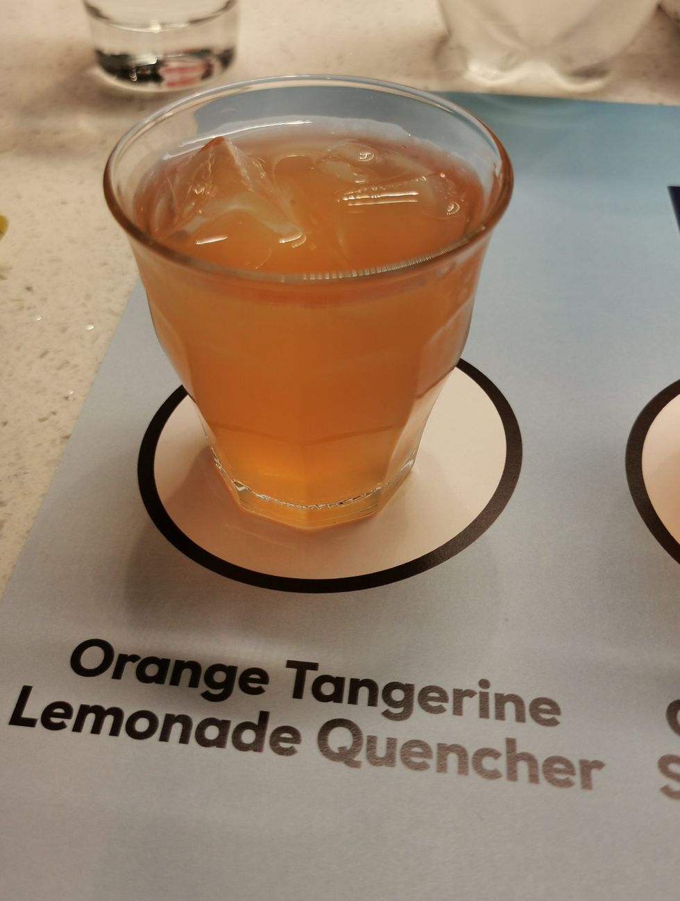 An Orange Tangerine Lemonde Quencher.