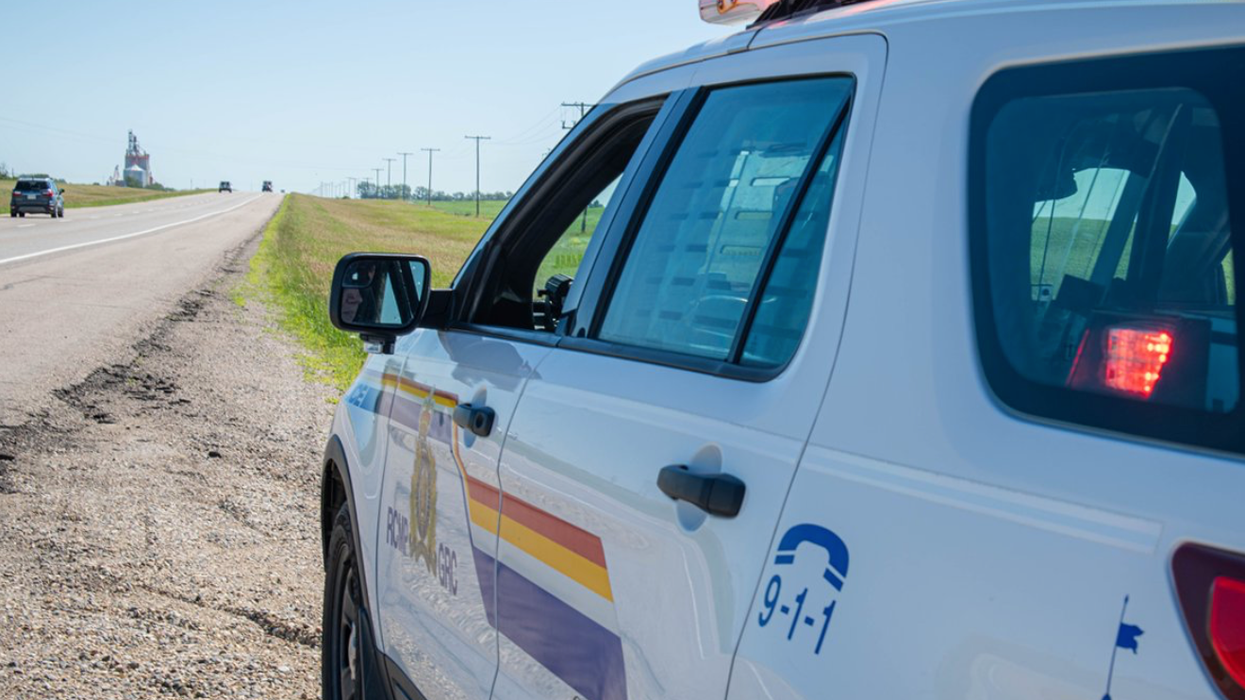 An RCMP vehicle in Saskatchewan.