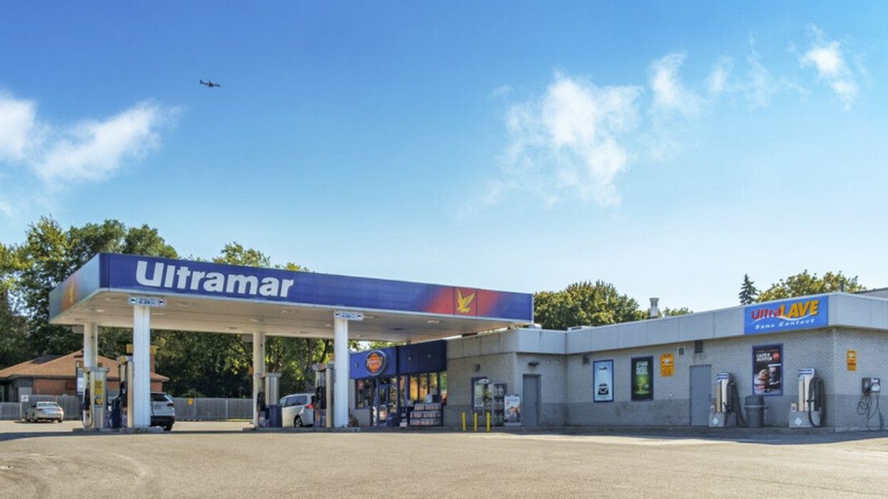 An Ultramar gas station.