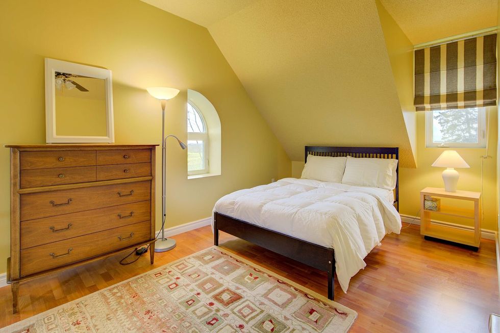 An upstairs bedroom.